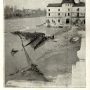 inondation 1930 le pont suspendu emporté