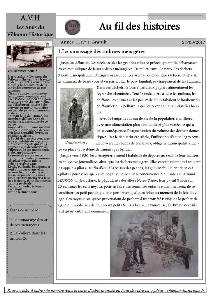 au fil des histoires numero un un