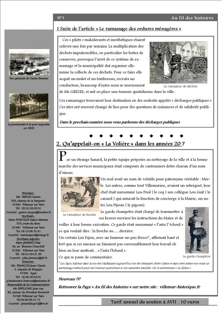 au fil des histoires numero un deux