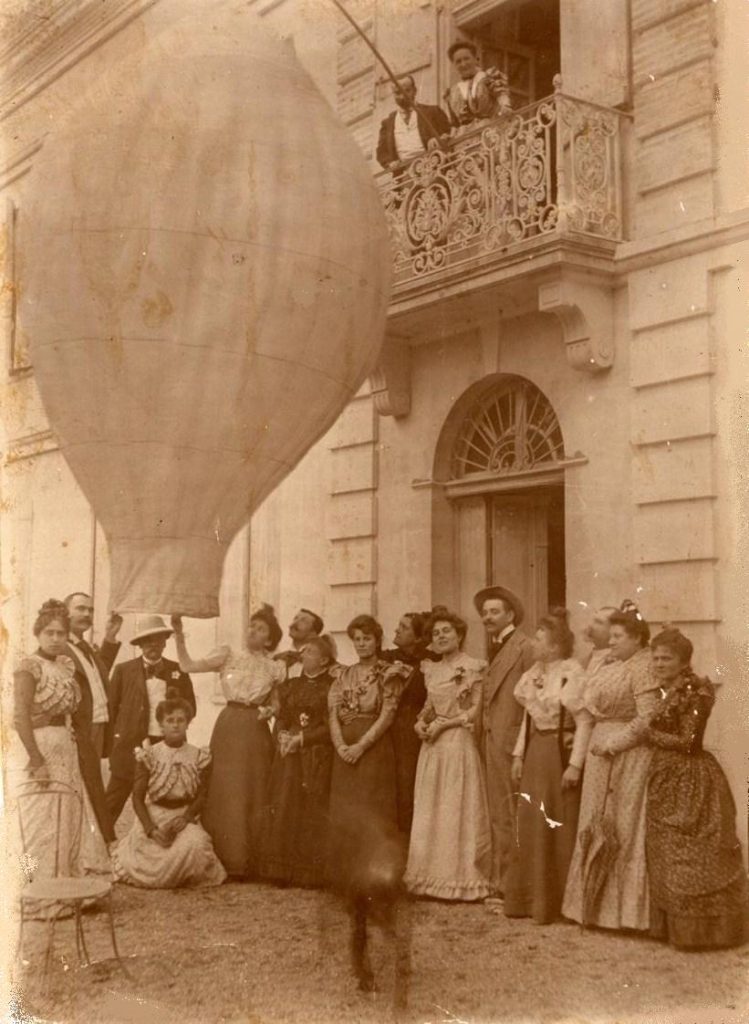 mongolfiere au chateau