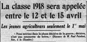 appel classe dix huit