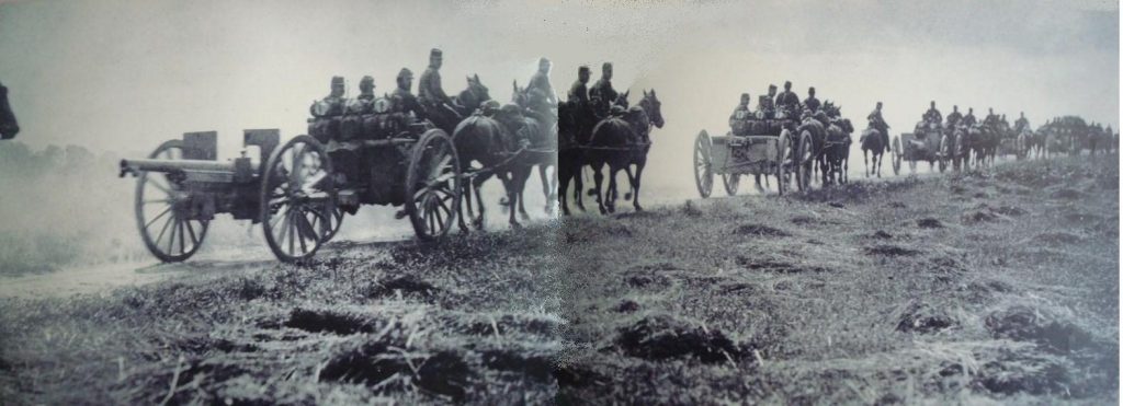 artillerie en marche