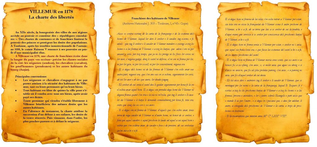 charte des habitants de villemur