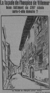 façade de l'hospice