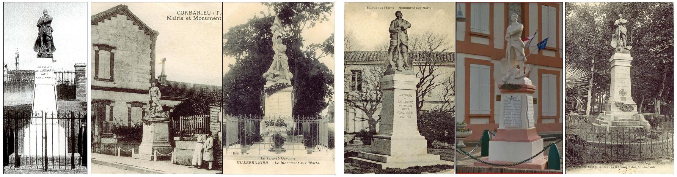 six monuments aux morts