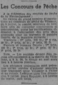 annonce concours peche