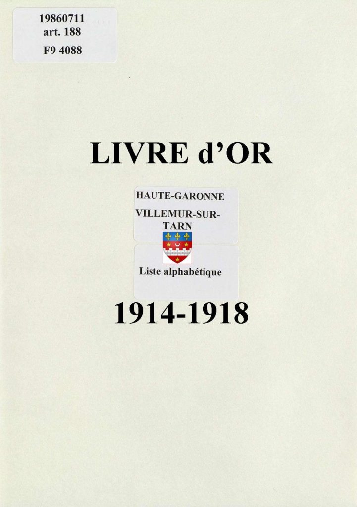 livre d or page titre