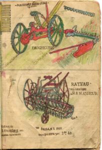 faucheuse et rateau ramasseur