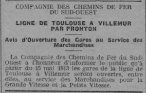 service marchandises