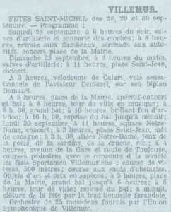 programme saint michel