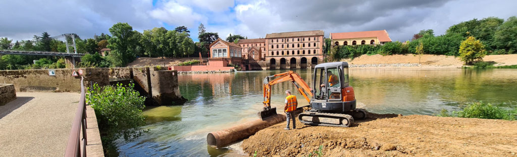 travaux écluse deux