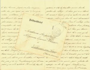 lettre sur papier allemand