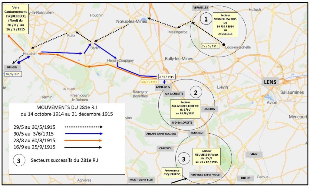 mouvements du regiment de montpellier